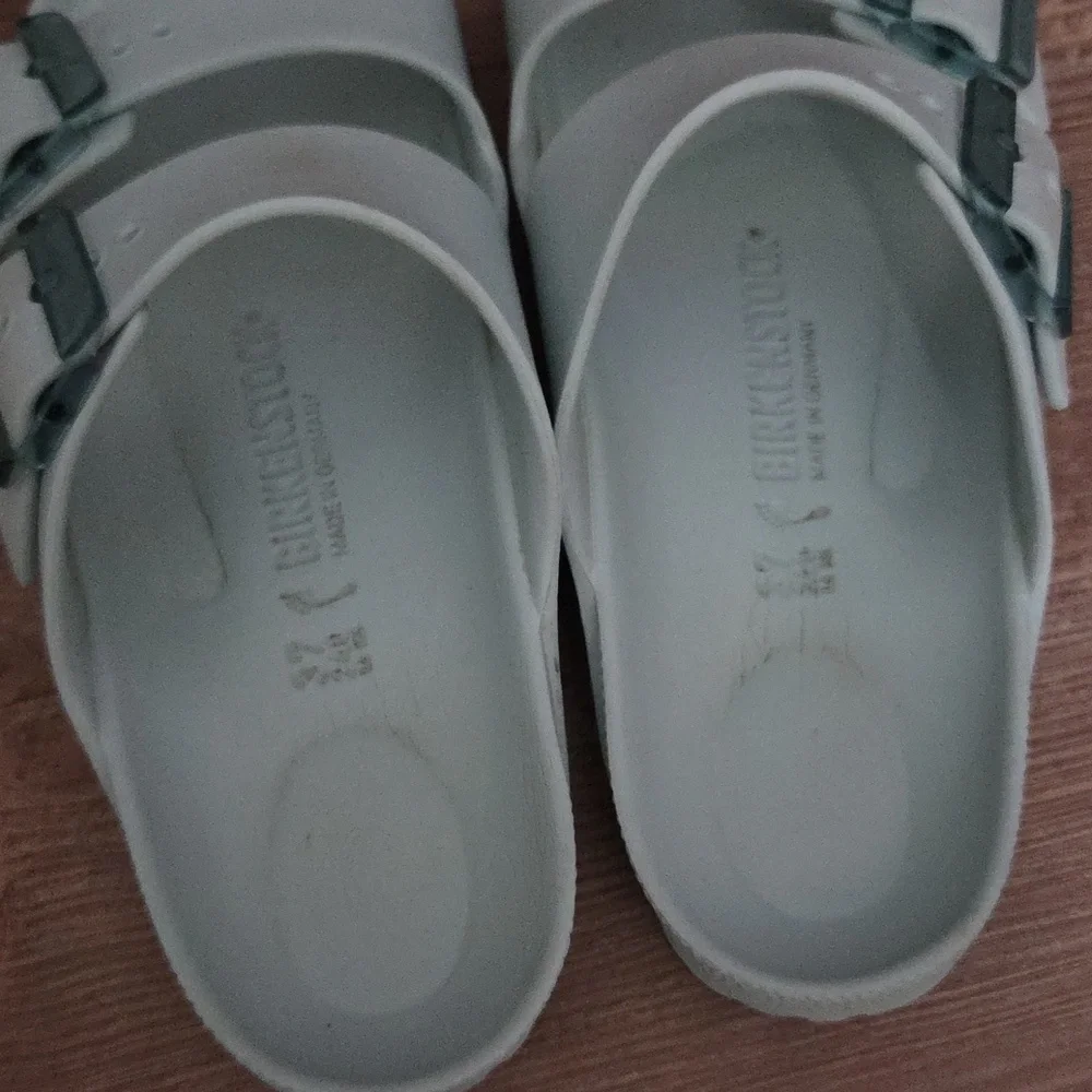 Birkenstock Light Mint Green Two-Strap Sandals